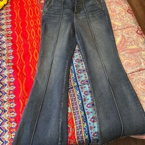 Jessica Simpson Blue Flare Wide Leg Jeans